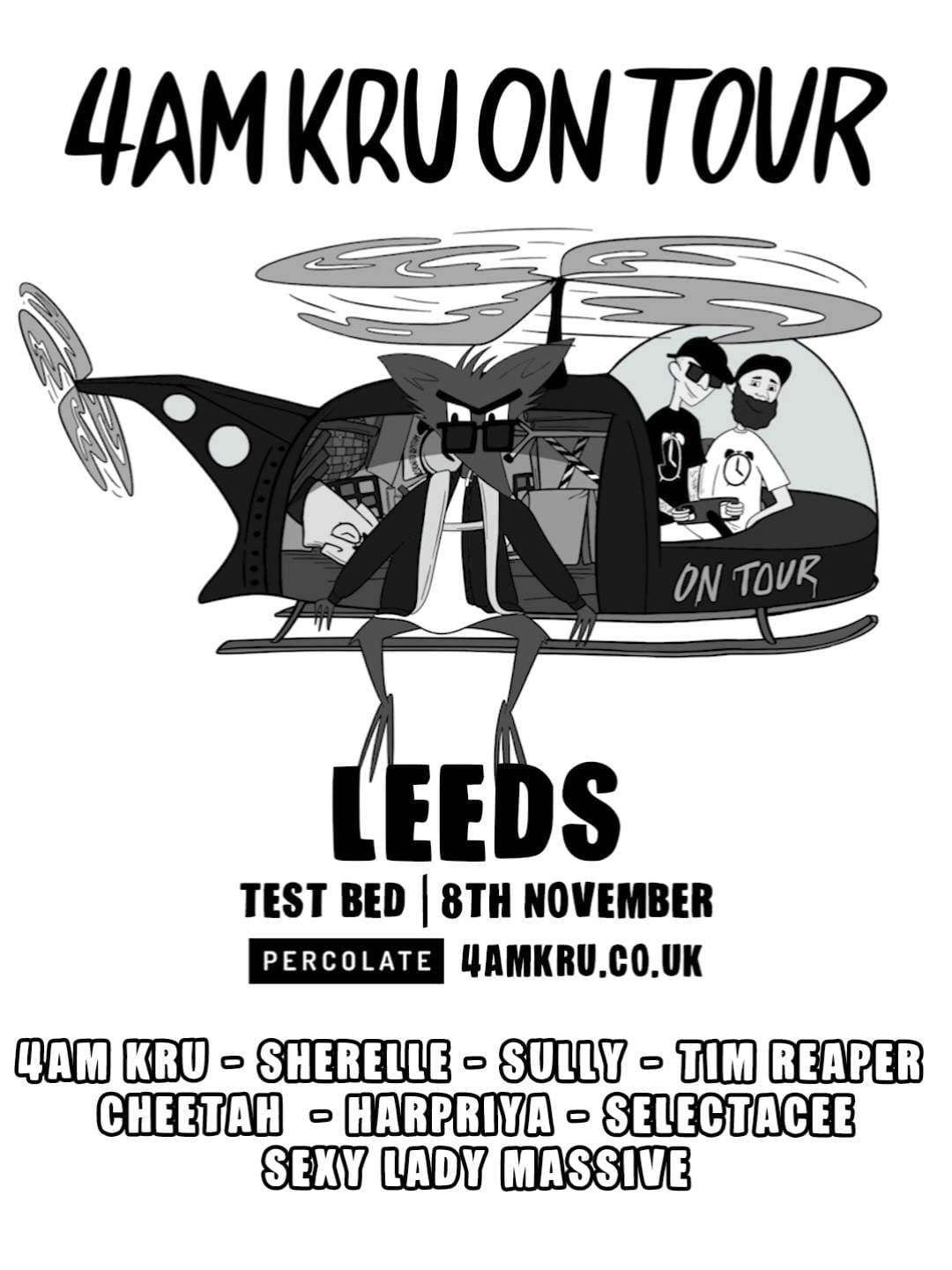 4am Kru UK Tour: 4am Kru, SHERELLE, Tim Reaper, Sully & More