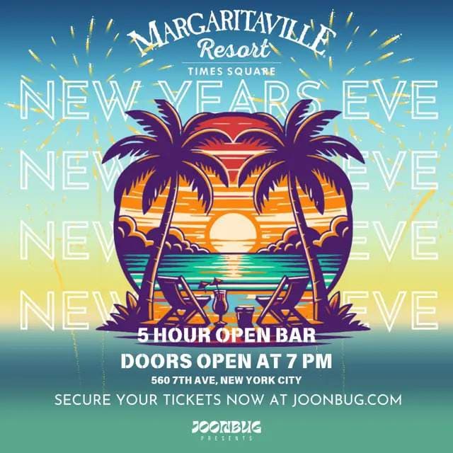 Margaritaville Times Square Gala In Paradise NYE 2026