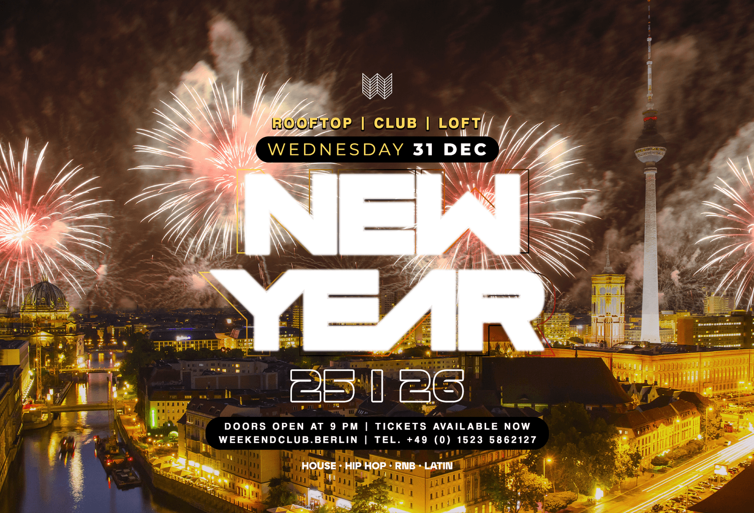 NEW YEAR'S EVE - ROOFTOP OVER BERLIN