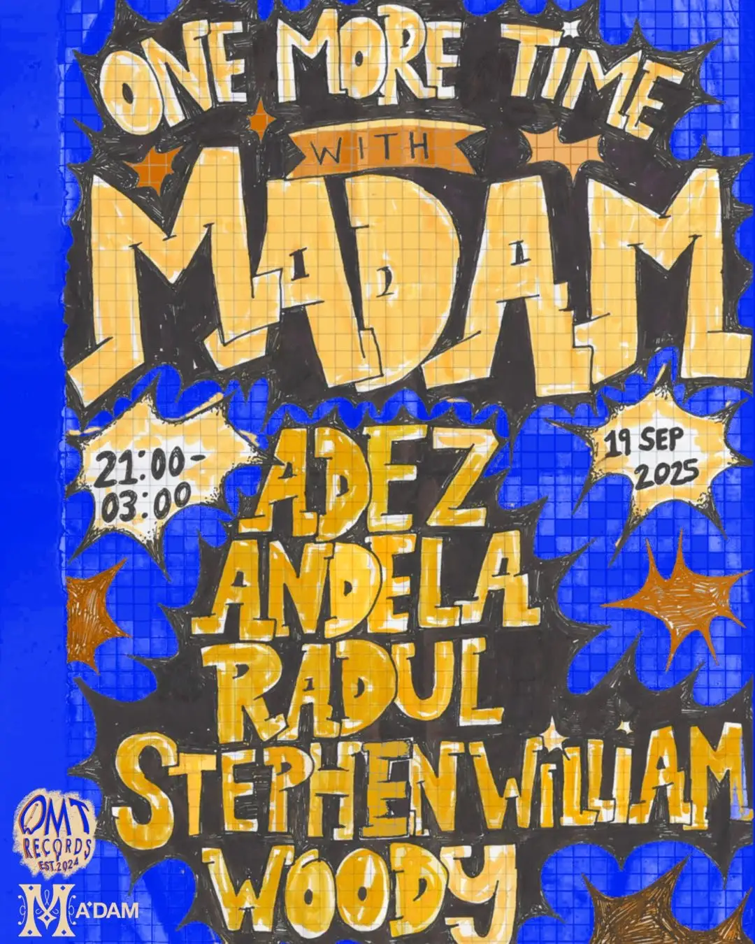 Madam by Night invites: OMT Records