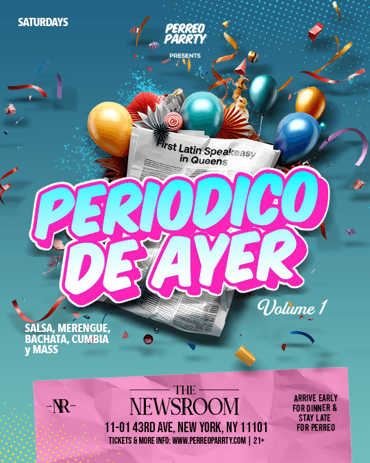 Periodico de Ayer - Latin & Reggaeton Party at Newsroom Speakeasy