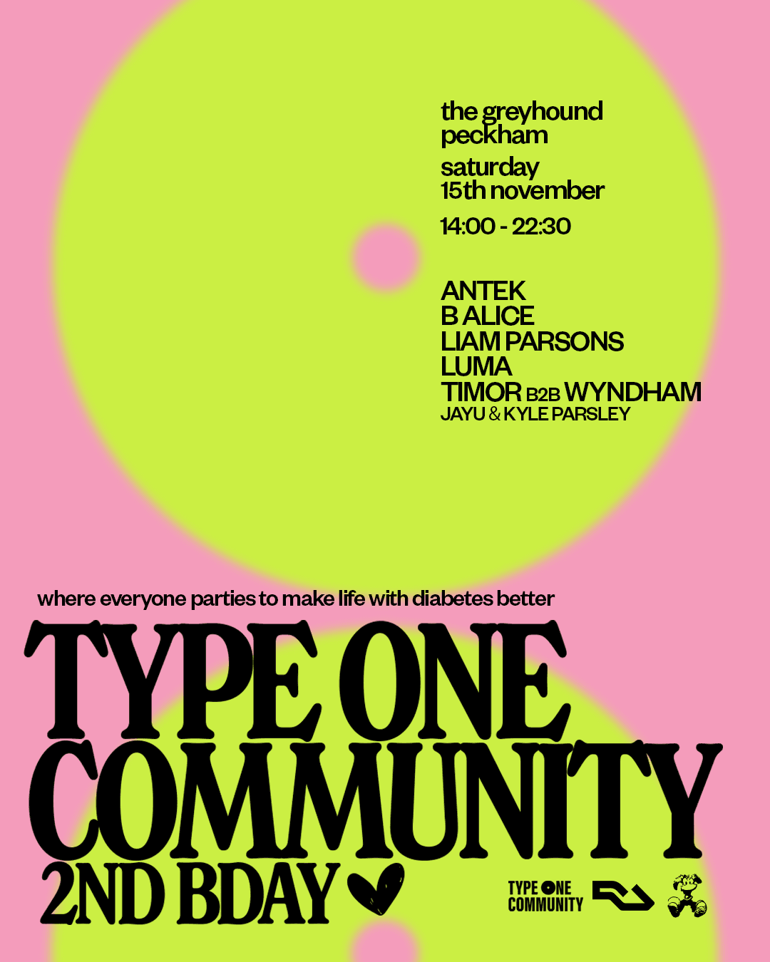 Type One Community: 2nd Birthday (Day Party)