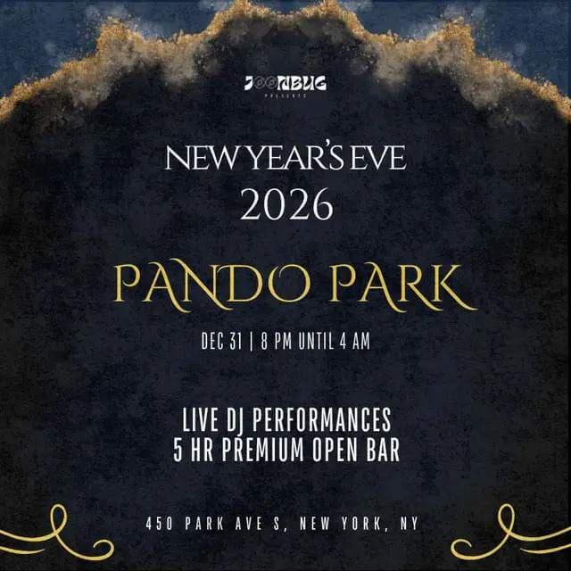 Pando Park NYE 2026 Party