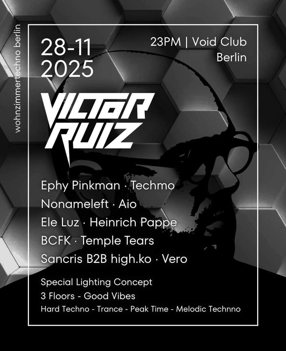 WohnzimmerTechno with Victor Ruiz, Ephy Pinkman, Techmo, Aio, NoNameLeft