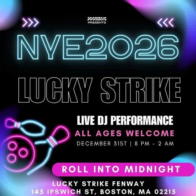 Lucky Strike Fenway NYE 2026 Party