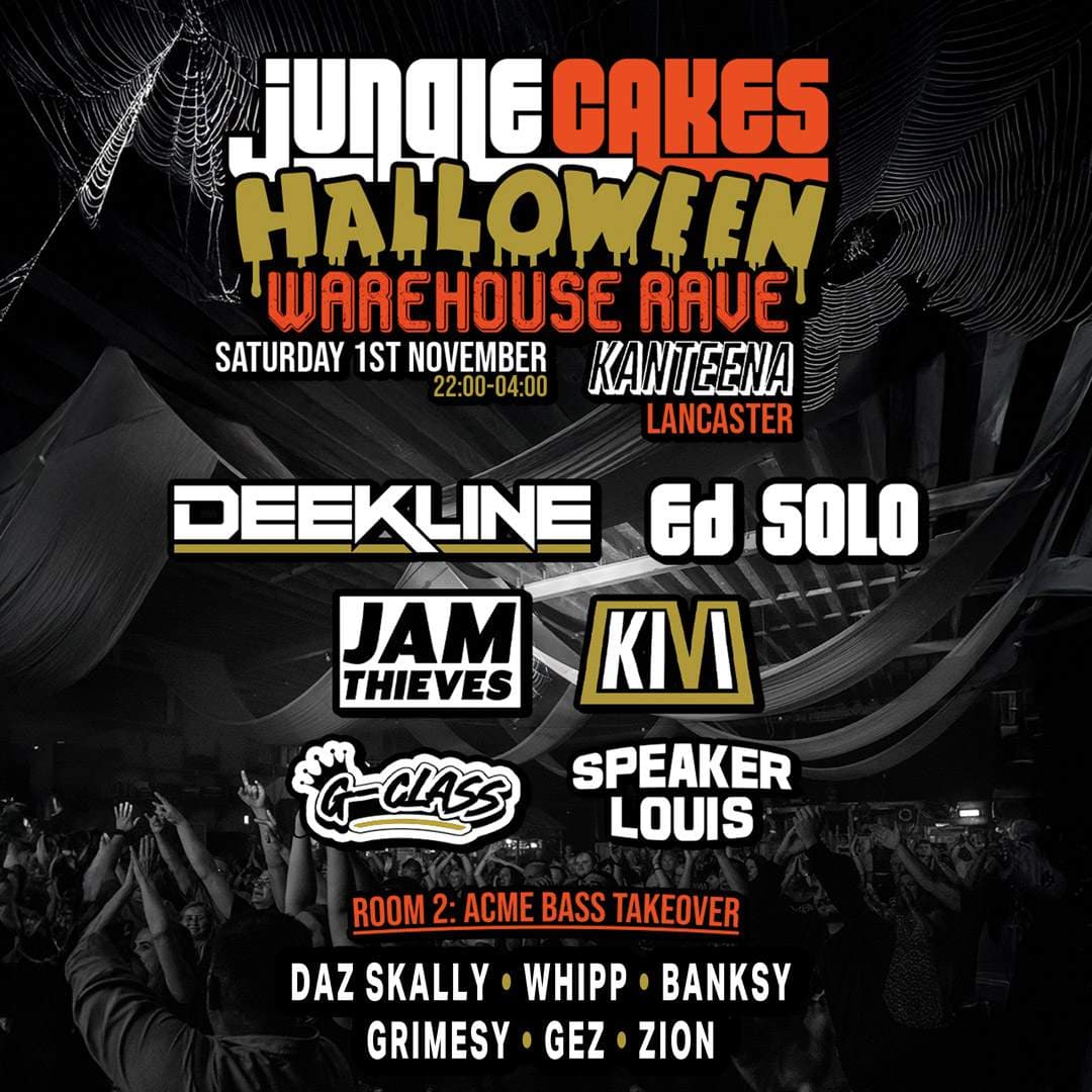 Jungle Cakes Halloween with Deekline, Ed Solo + more