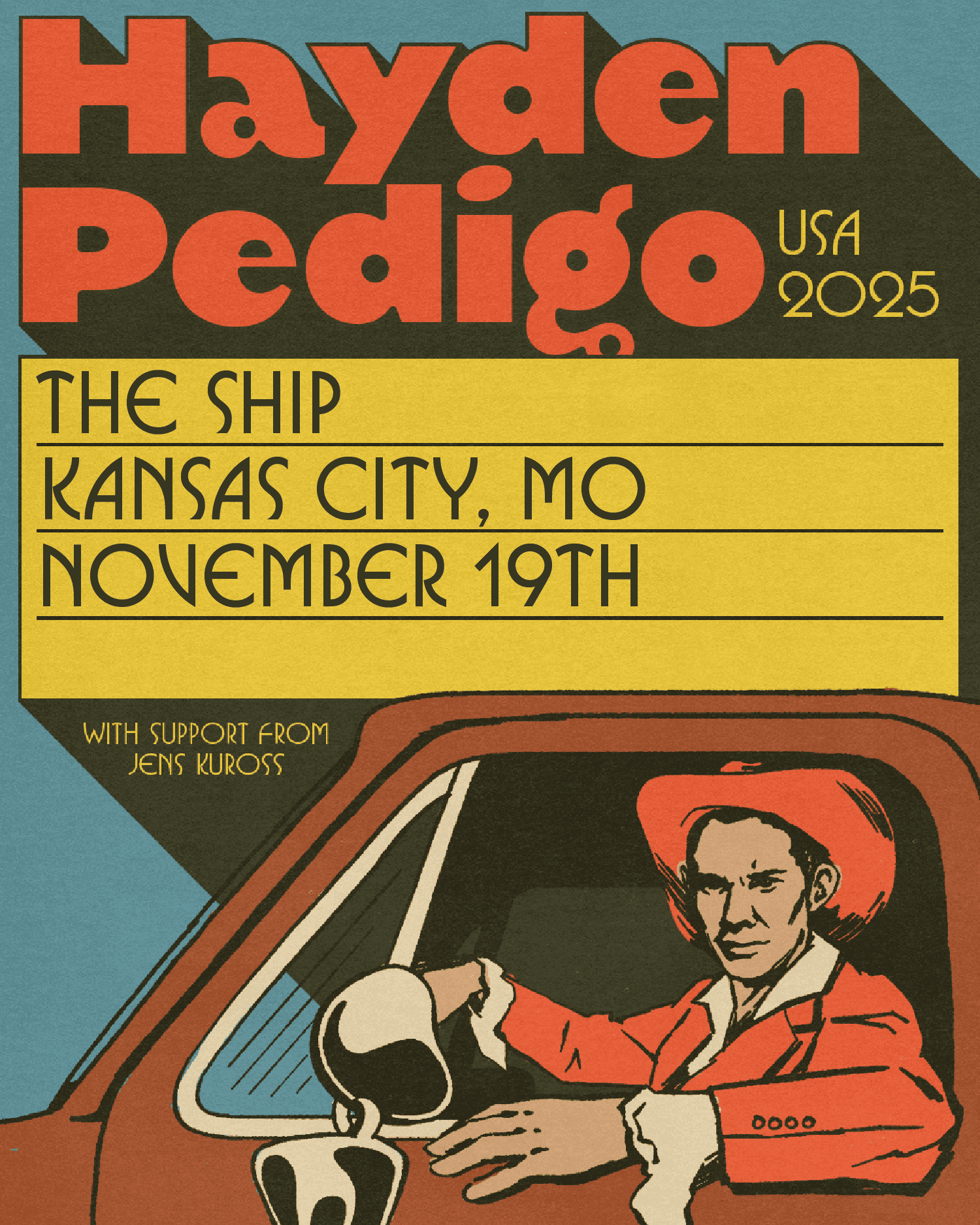 Hayden Pedigo (live) + Jens Kuross (live)