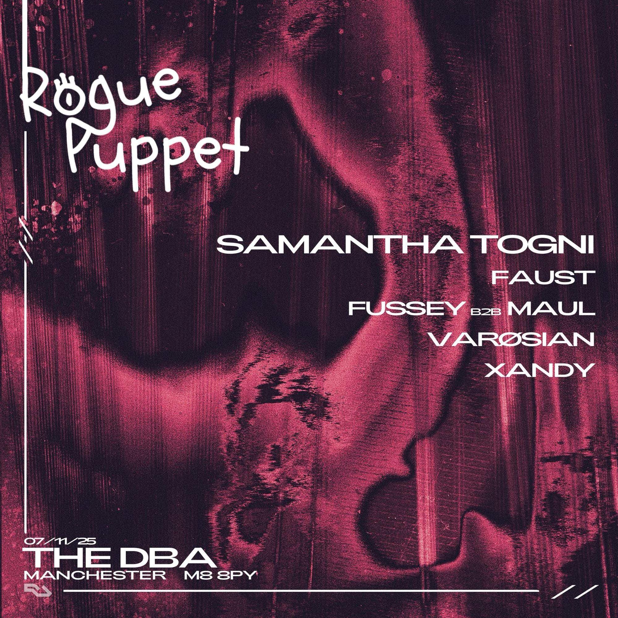 Rogue Puppet X Sqweez Techno with Samantha Togni