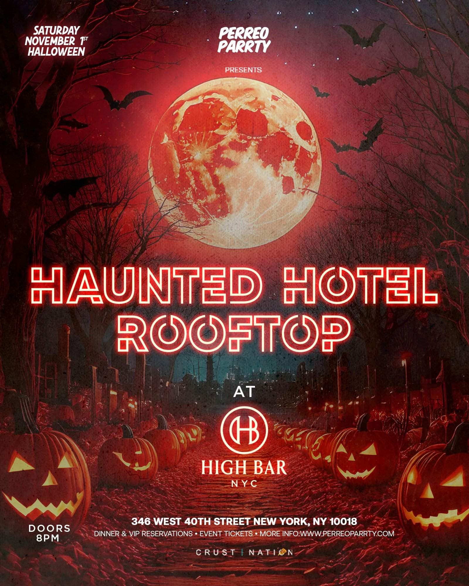 Haunted Hotel Rooftop - Halloween Party at Highbar NYC