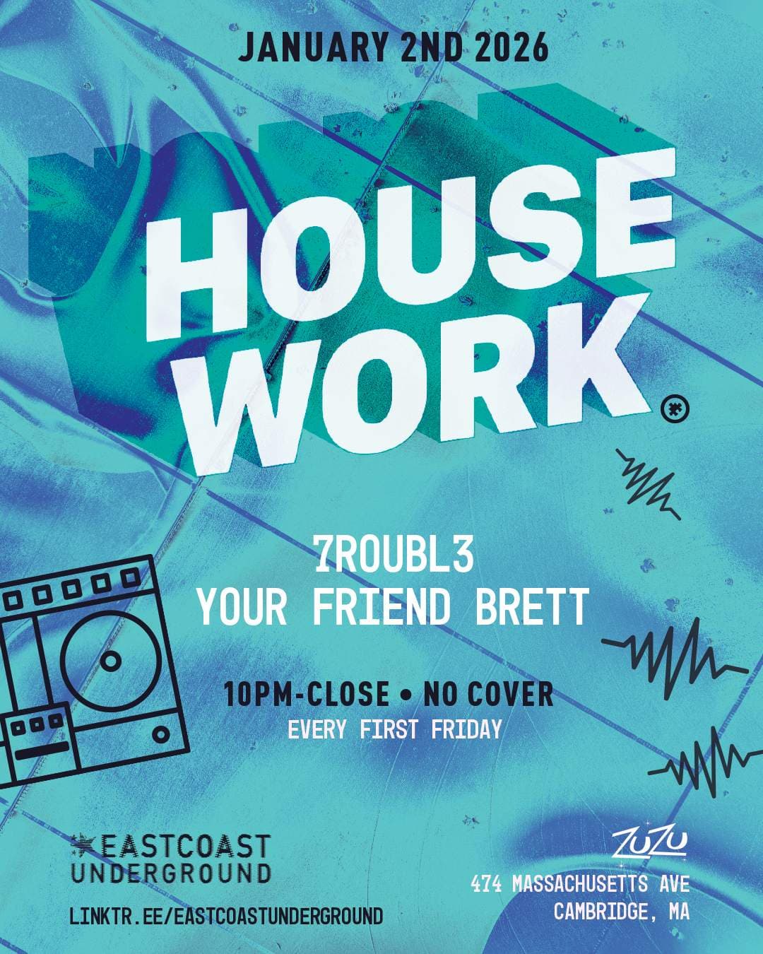 House Work: 7troubl3 + Your Friend Brett