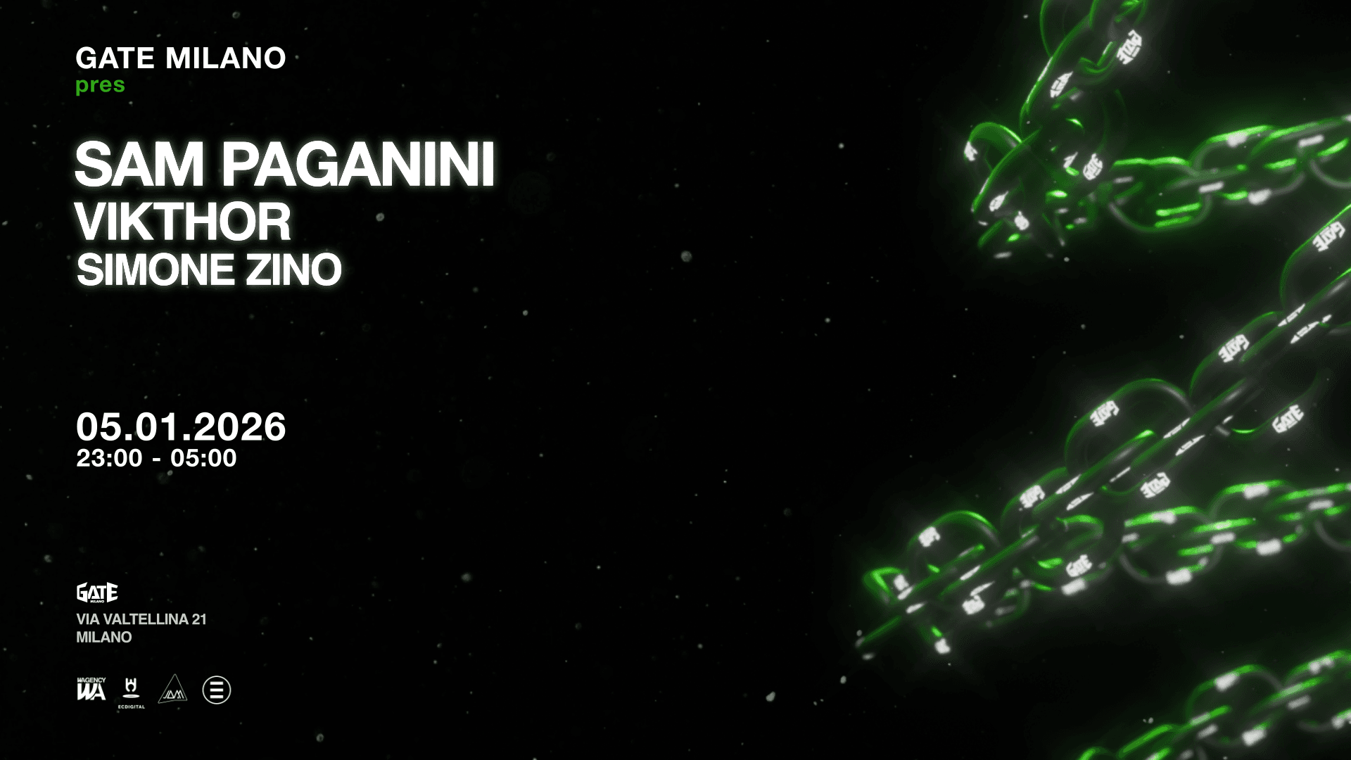 Sam Paganini, Vikthor, Simone Zino