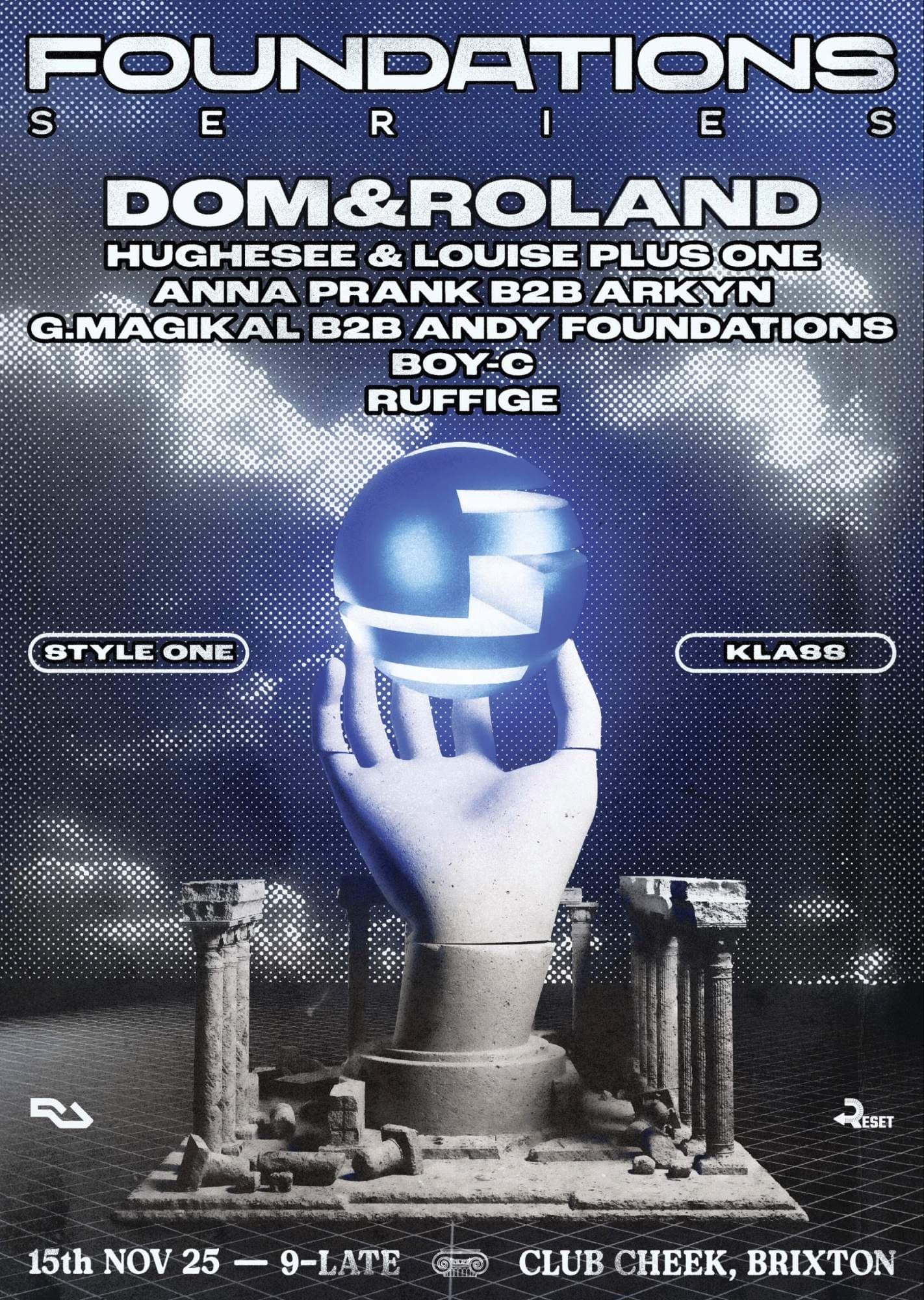 Foundations Series 04th Birthday: Dom&Roland, Hughesee & Louise Plus One, Anna Prank B2B Arkyn