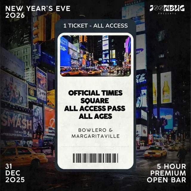 All Ages Times Square Party Pass NYE 2026