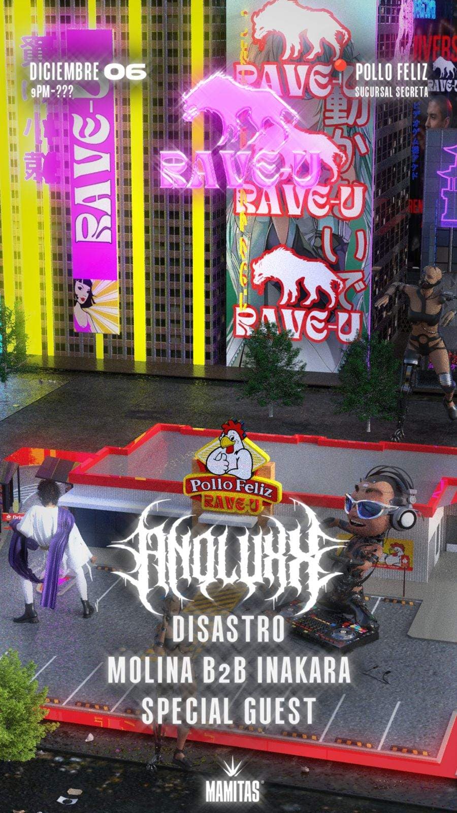 Pollo Feloz X Rave-U