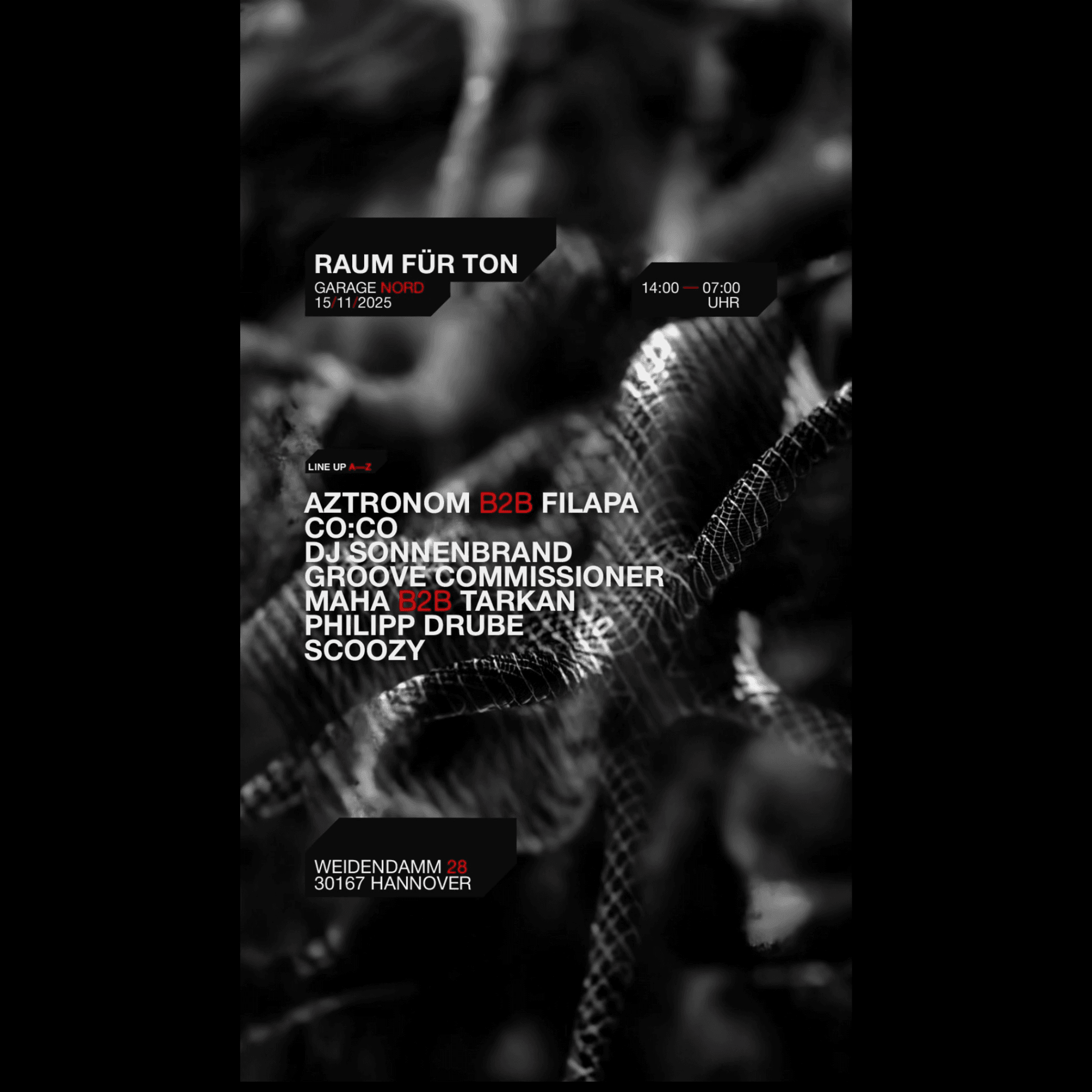 Raum für Ton w/ DJ Sonnenbrand, Philipp Drube, co:co