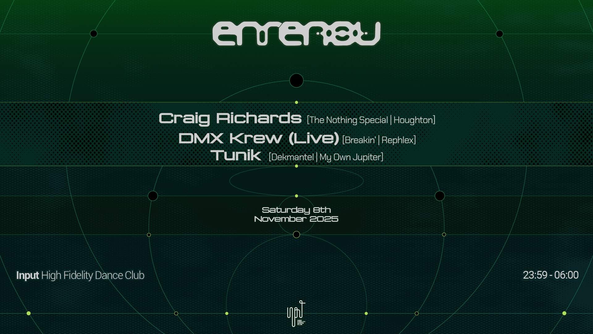 ENRENOU showcase pres Craig Richards & DMX Krew