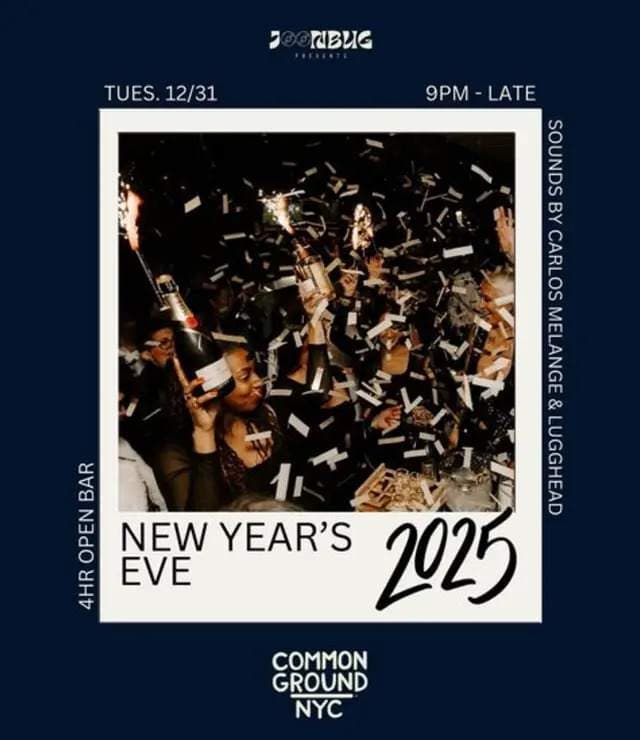 Common Ground NYE 2026 Party