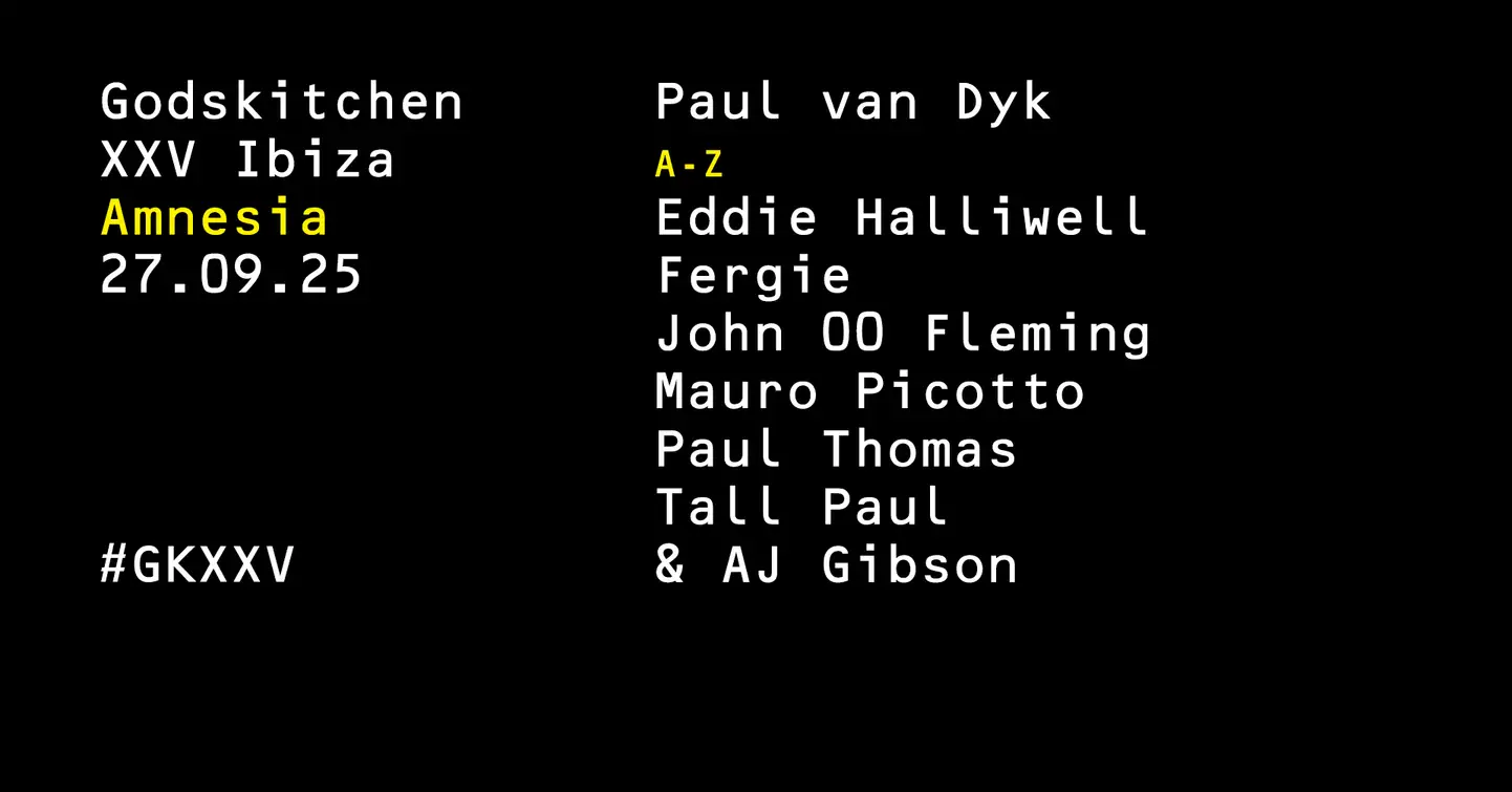 GodsKitchen XXV Amnesia 2025